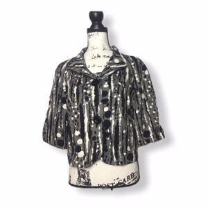 Trina Turk SZ S Abstract Button down Jacket